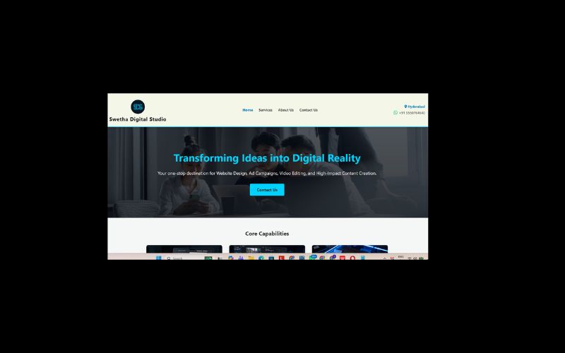 Swetha Digital Studio Website